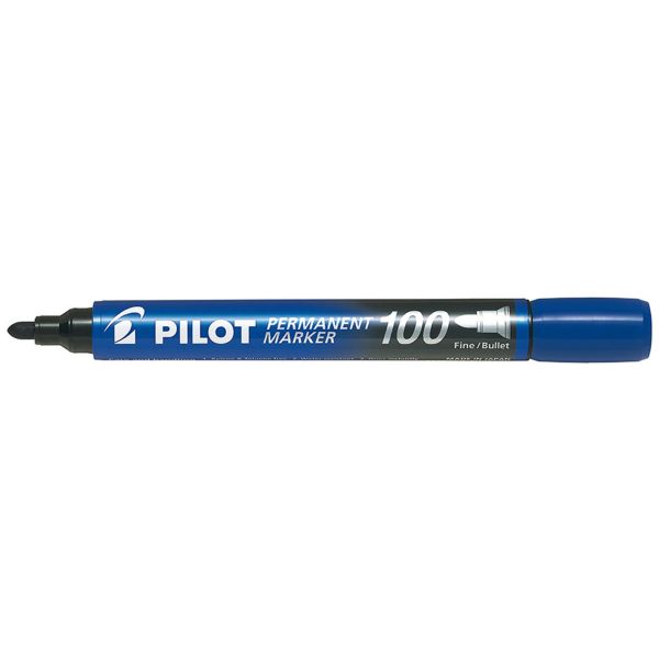 Huopakynä Pilot Permanent Marker 400 pyöreä kärki, 20 kpl Sininen
