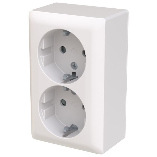 Vägguttag ABB Saga 402EA-916 2-vägs, utanpåliggande 