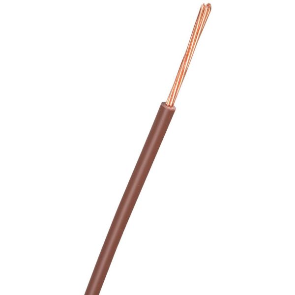 Installationskabel Nexans FQ Easy H07Z1-R, 450/750 V 1x1,5 mm², brun