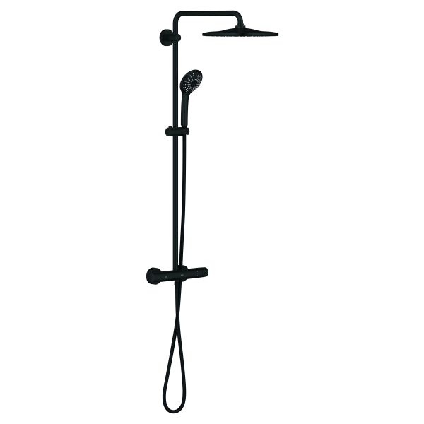 Tagbrusersæt Grohe Vitalio Joy System 310 mat sort, 150 c/c 