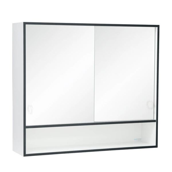 Peilikaappi Skåform Skåform 10 Basic 600 x 525 x 147 mm, musta etureunus 