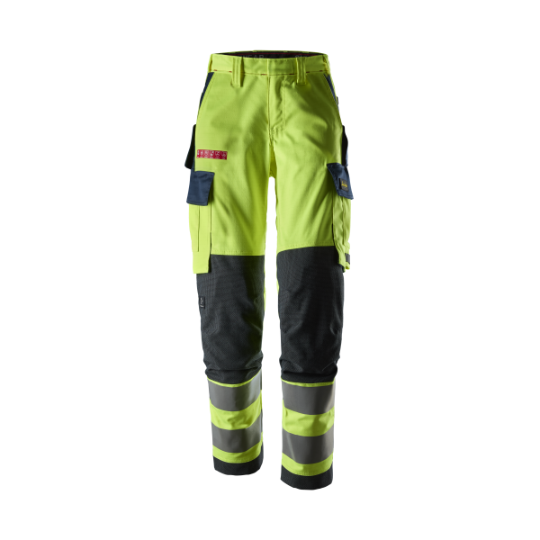 Arbeidsbukse Snickers Workwear ProtecWork 6367 varsel, gul/marineblå, dame, klasse 2, flammebeskyttelse 34
