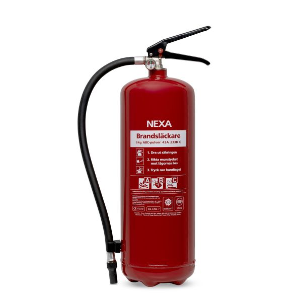 Brandsläckare Nexa 13416 43A, 6 kg 