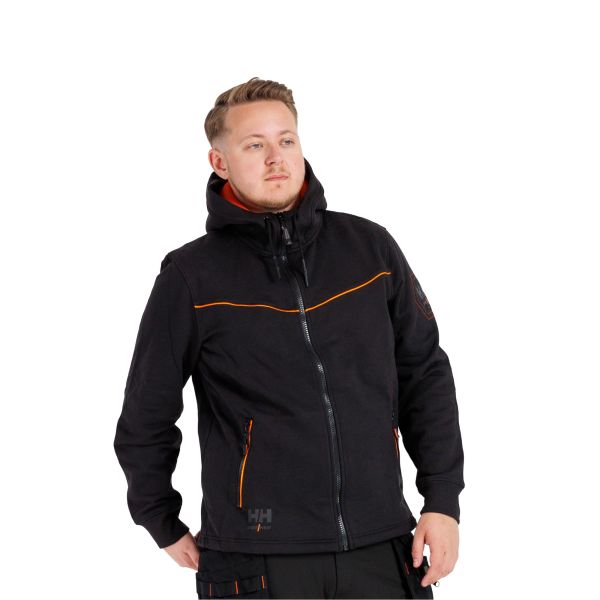 Hættetrøje Helly Hansen Workwear Chelsea Evolution 79197-990 sort/orange Sort/orange Str. L