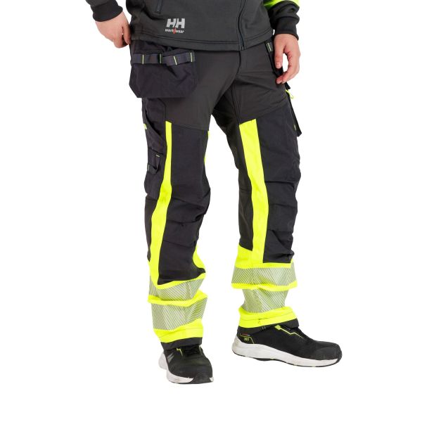 Midjebukse Helly Hansen Workwear ICU 77471-369 varsel, svart/gul Str. C48