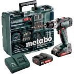 Metabo BS 18 L SET Skruvdragare med 2 st 2,0 Ah batterier och laddare