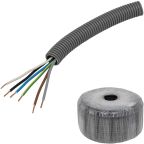 Kabel Pipelife FQ PowerFlex forhåndslagt, temperaturklasse II 50 m, 6G 1,5 mm², ytre Ø 20 mm