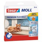 Tesa Tesamoll Premium Flexible Tätningslist i silikon, 6m, 9 mm x 7 mm