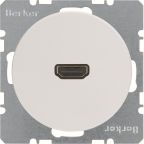 HDMI-pistorasia Hager 3315432089 R.1/R.3, 90° Valkoinen