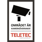 Teletec Connect 111855 Kamerakyltti itsekiinnittyvä, 47 x 73 mm