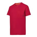 T-skjorte Snickers 2524 AllroundWork rød, v-utringet M