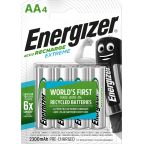 Energizer Recharge Extreme Batteri oppladbart, AA, 1,2 V, 4-pakning
