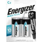 Energizer Max Plus Batteri alkalisk, C, 1,5 V, 2-pakning