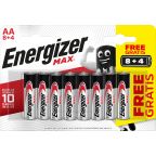 Energizer Max Batteri AA, 1,5 V