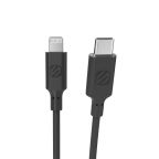 Scosche StrikeLine USB-kaapeli USB C - Lightning, musta