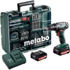 Metabo BS 14.4 SET Skruvdragare med tillbehör, batteri och laddare