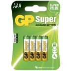GP Batteries Super Alkaline 24A-2U4/LR03 Alkaliparisto AAA, 4 kpl