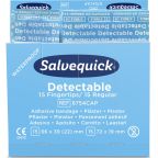 Salvequick 51030126 Blue Detectable Plaster Blanding, 6 x 30 stk.