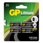 Fotobatteri GP Batteries CR 123A-C1 litium, 3V, 4-pack 