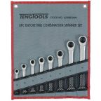Teng Tools 6508RSMM Kiintolenkkiavainsarja 8 osaa, 8-19 mm