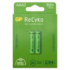 GP Batteries ReCyko 950 Akku ladattava, AAA, 2 kpl