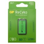 GP Batteries ReCyko 200 Akku ladattava, 9 V