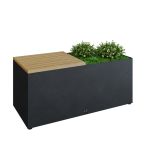 Herb Garden Bench Black OFYR Trädgårdsbänk 3059316