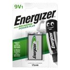 Energizer Recharge Power Plus Batteri oppladbart, 9 V