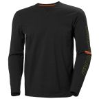 Helly Hansen Workwear Graphic 79262 T-shirt svart, långärmad