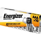 Batteri Energizer Industrial alkalisk, AAA/LR03, 10-pakning 