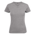 Printer Heavy V-neck Lady T-paita