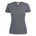 Printer Heavy V-neck Lady T-paita