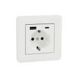 WDE008271 Schneider Electric Vägguttag 3138898