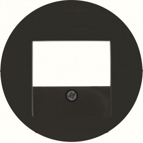 Hager TAE Deckel Schwarz Glänzend - Abdeckung Für Telefondose 10382045