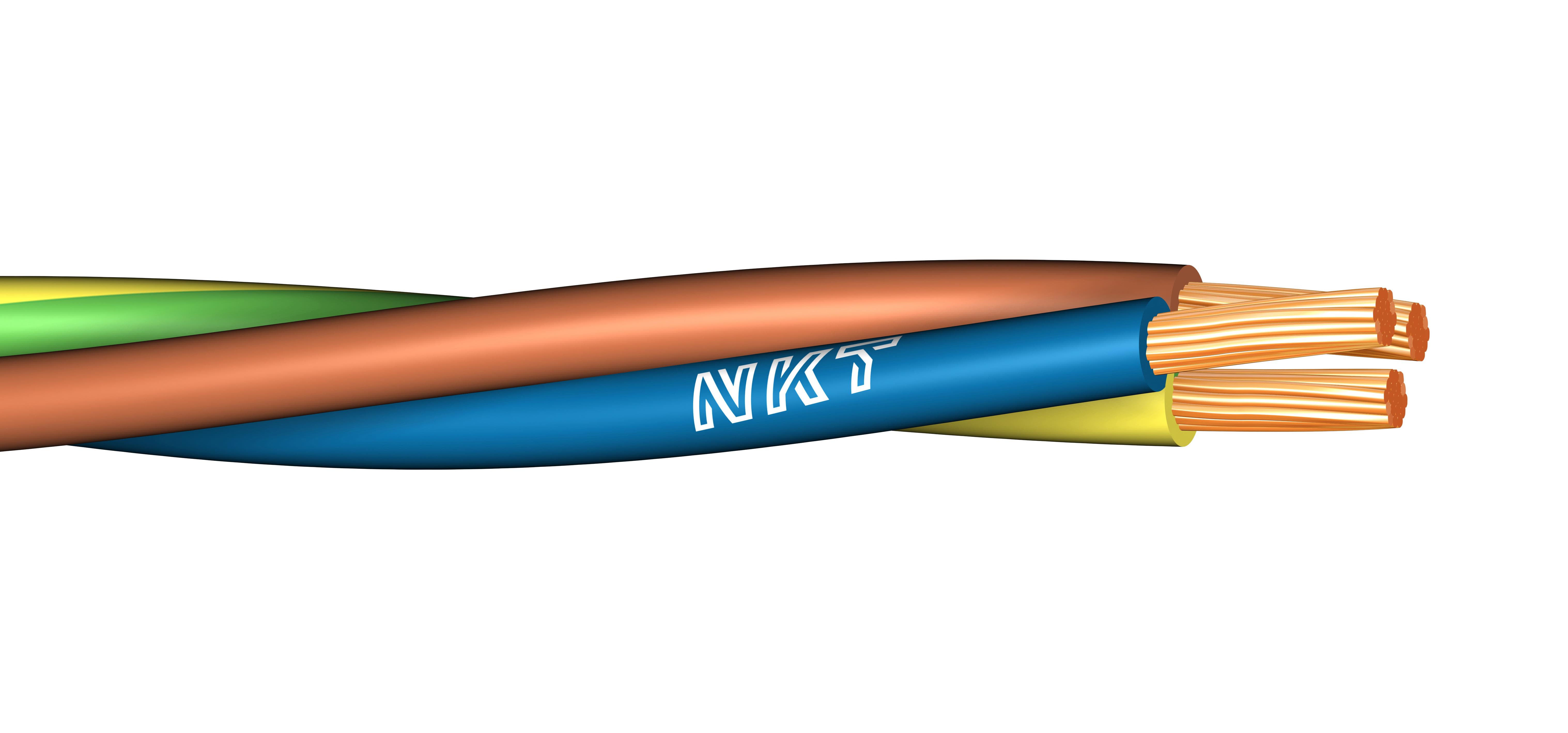 NKT FQ XTRA Installasjonskabel 300 m, bobin 4G 1,5 mm² lederområde
