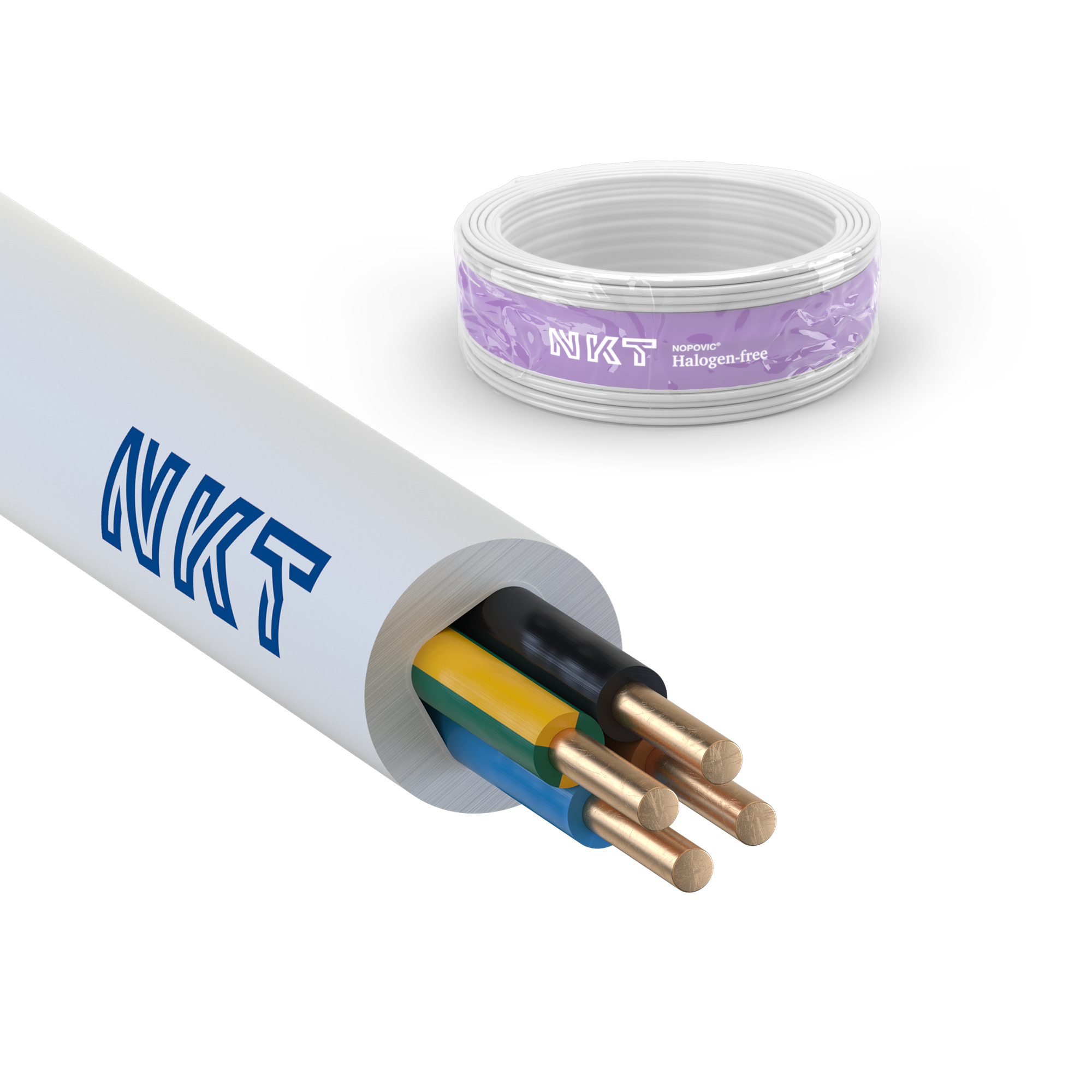 NKT EXQ XTRA Installasjonskabel 4G 1,5 mm², 300/500 V 100 m, ring