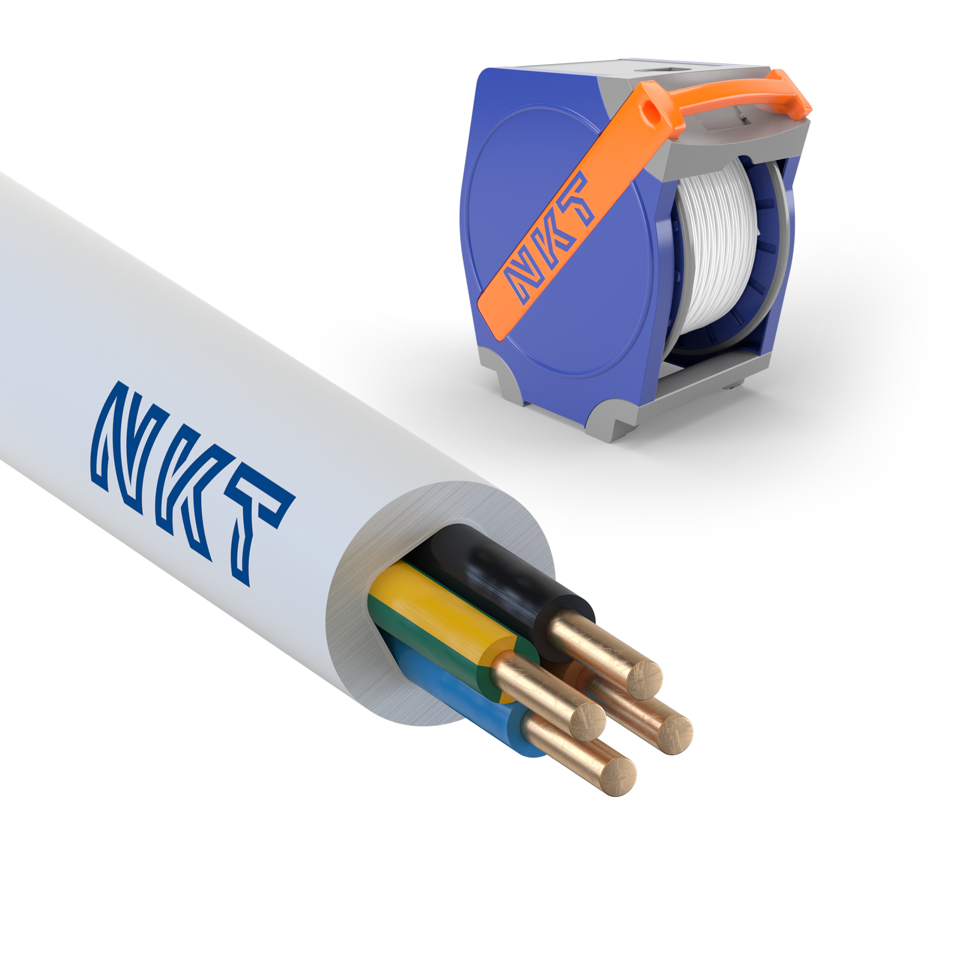 NKT EXQ XTRA Installasjonskabel 4G 1,5 mm², 300/500 V 450 m, qaddy