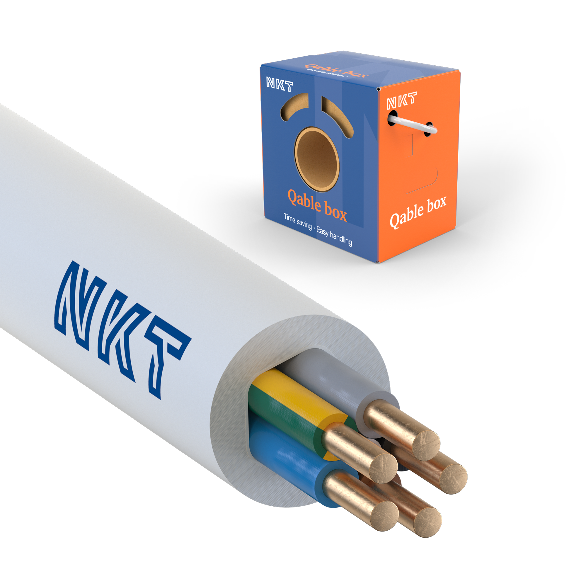 NKT EXQ XTRA Installasjonskabel 5G 2,5 mm², 300/500 V 25 m, kartong