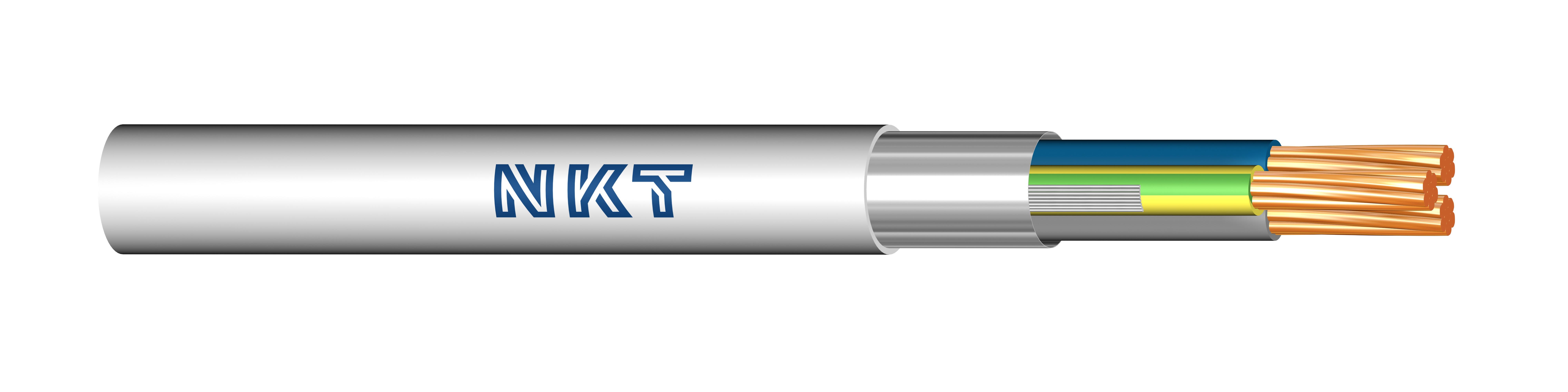 NKT FXLQ XTRA Installasjonskabel 3G 1,5 mm², 450/750 V 1 m, kappet