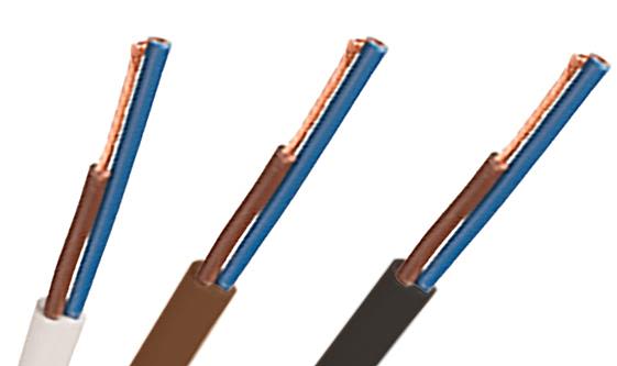 Nexans SKX Anslutningskabel 1 m, 2x0.75 mm² Svart