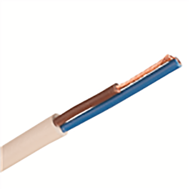 Nexans SKK Anslutningskabel 1 m, 2x0.75 mm² Vit