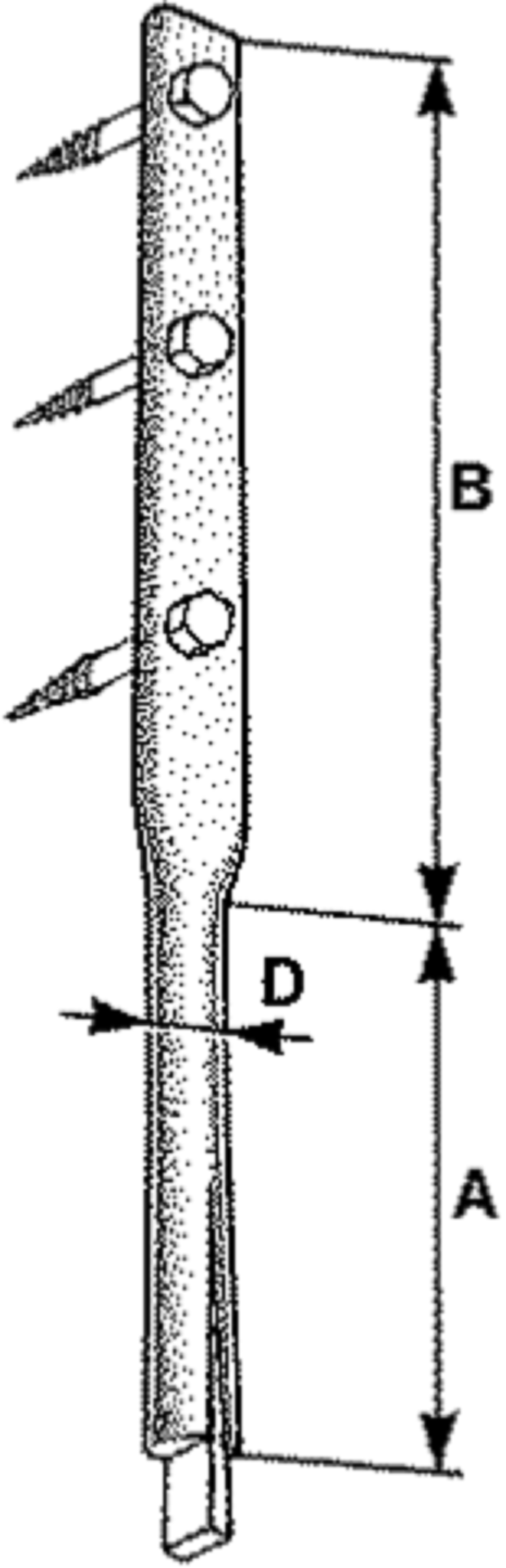 Necks 3429401 Bergdubb med kil 25x250
