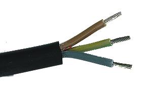 Gelia 90000887 Kabel svart, 3G1.5, RDOE, H07RN-F 25 m