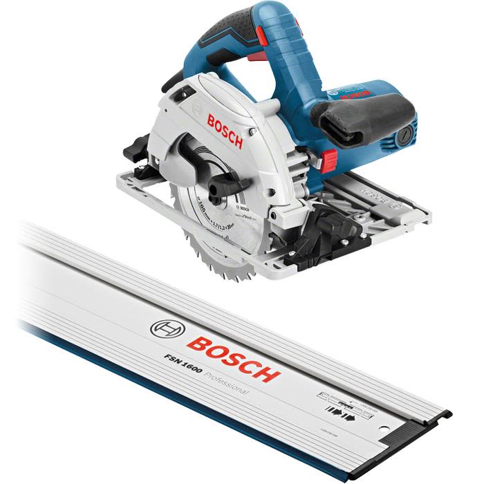 Bosch GKS 55+ GCE Sirkelsag med styreskinne, 1350 W