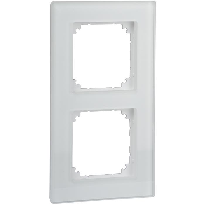 Schneider Electric Exxact Solid Ram glas, vit 2 fack