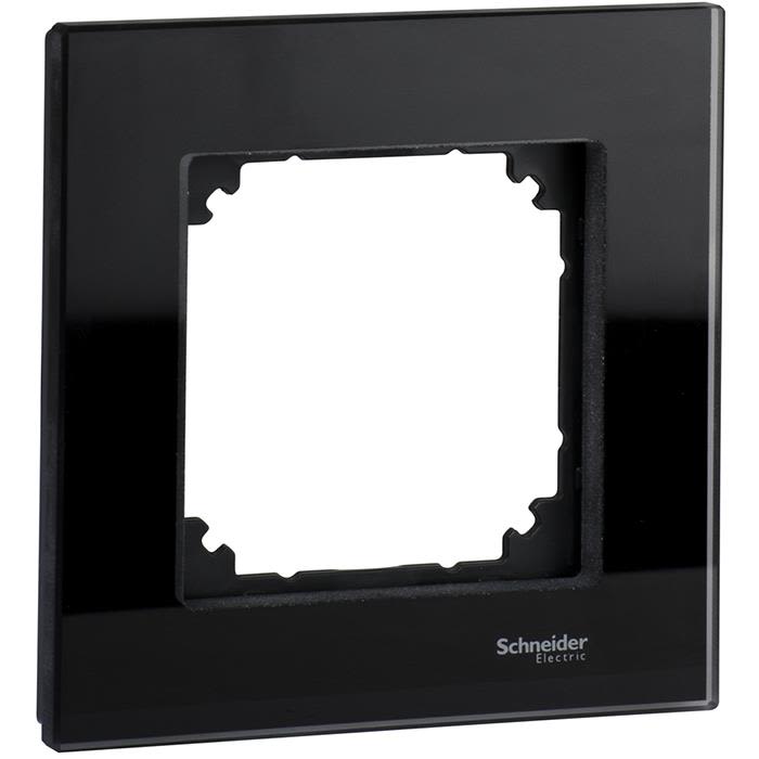 Schneider Electric Exxact Solid Ram glas, svart 1 fack