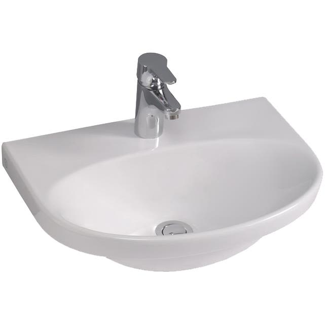 Gustavsberg Nautic 5550 Tvättställ utan bräddavlopp, för bult/konsolmontage