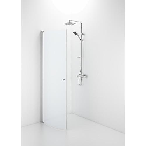 Contura Space SBNF 900 Duschvägg böjd, med knopp, 900 mm