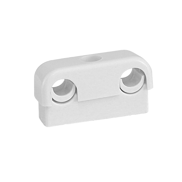 Faluplast Original 16100 Rörklämma dubbel, 12-15 mm, vit
