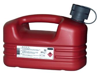 Pressol 21131 Bensindunk plast, röd 5 l